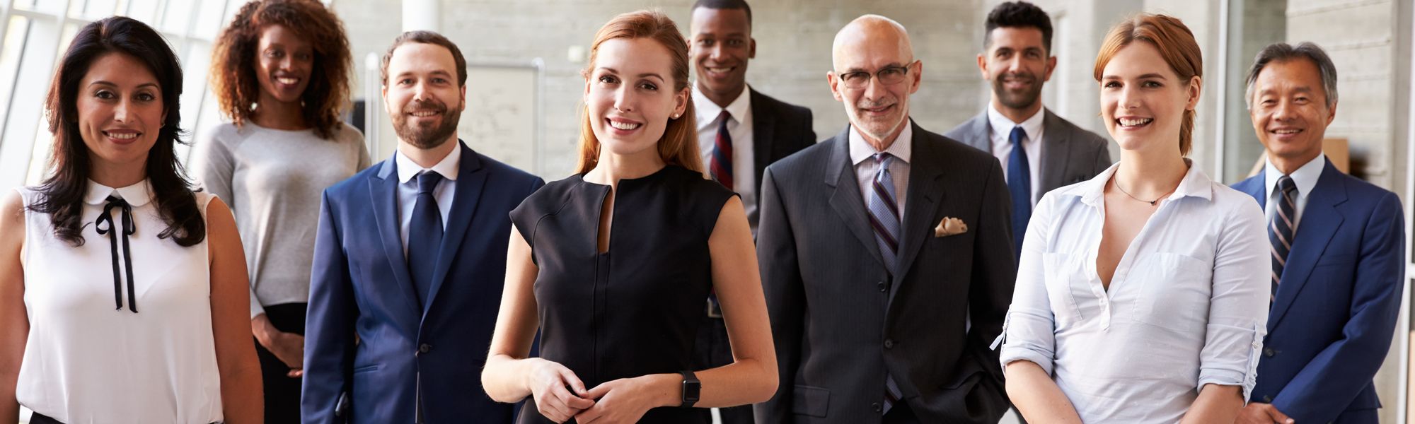 Business People Smiling Contact Wise Crescent Inc.